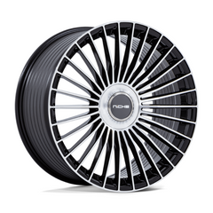 Niche 1PC M282 Black Machined Finish Wheel - 22X10.5, 5X4.25/4.5 Bolt Pattern