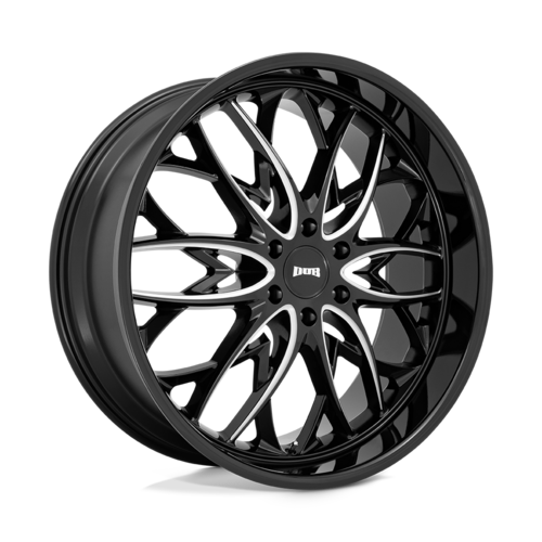 DUB 1PC S263 24X10 6X5.5 G-BLK MILL 25MM Wheel
