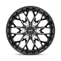 DUB 1PC S263 24X10 6X5.5 G-BLK MILL 25MM Wheel
