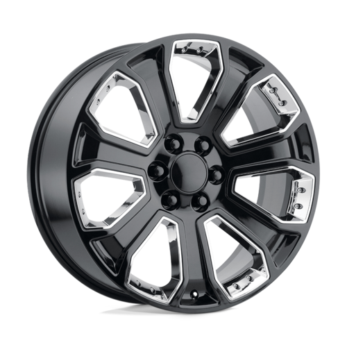 Performance Replicas PR113 Gloss Black Chrome Accent 20x9 Wheels with 6x5.5 Bolt Pattern