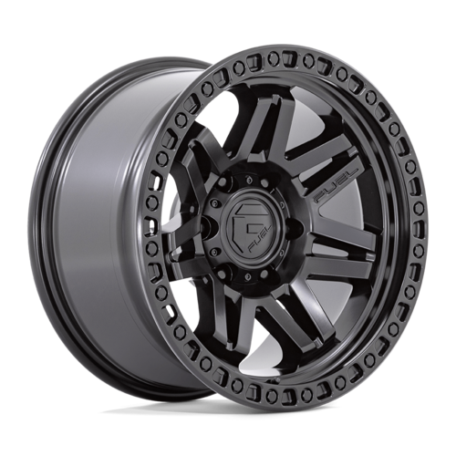 Fuel 1PC D810 17X9 6X5.5 Black-Out Wheel
