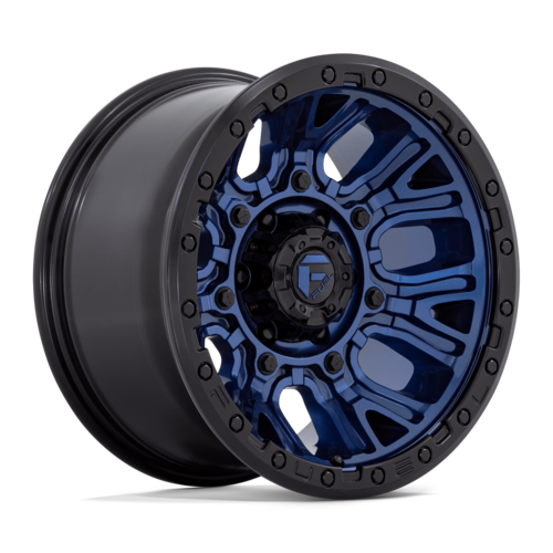 Fuel 1PC D827 17x9 6x5.5 Dark Blue Black Ring -12MM
