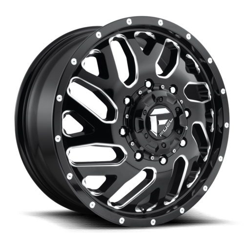 Fuel 1PC D581 20X8.25 8X200 GL-BLK-MIL 105MM Wheel