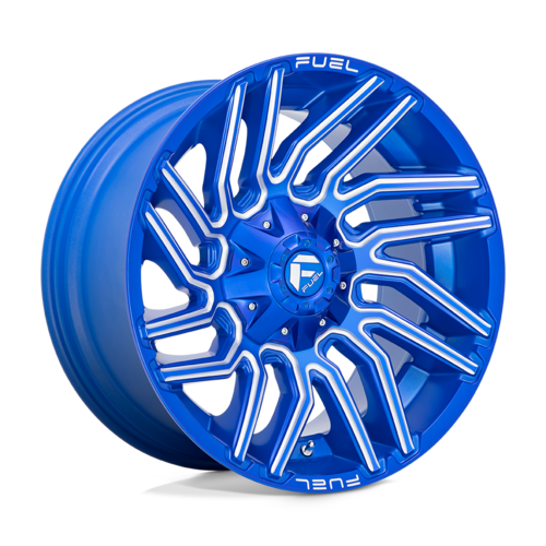 Fuel 1PC D774 20x10 6x135/5.5 Blue-Mill -18MM Wheel