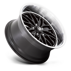 US Mag 1PC U138 Santa Cruz 20x10 Inch Gloss Black Wheel with Diamond Cut Lip