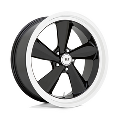 US Mag U136 22-Inch x 9-Inch 5-Lug Black Diamond Low-Profile Wheel