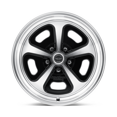 American Racing Vintage VN501 17x7 Gloss Black Machined Alloy Wheel with 5x120.65 Bolt Pattern
