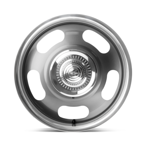 American Racing Vintage VN506 Rally 17x8 Mag Gray Center with Polished Lip Wheel