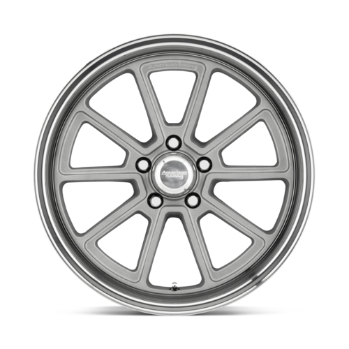 American Racing Vintage VN510 18x10 Inch 5x127 Bolt Pattern Silver with Diamond Cut Lip