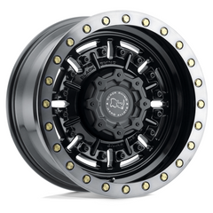Black Rhino Hard Alloys BRABR 18X9.5 5X5.0 G-GNBLK-MCH-DTLP Wheel - 18MM Offset