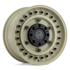 Black Rhino Hard Alloys BR Armory 17x9.5 Desert Sand Off-Road Wheel with -18 Offset