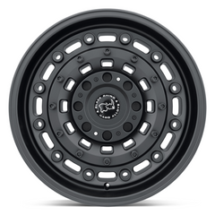 Black Rhino Hard Alloys BR Arsenal 17x9.5 Inch Textured Matte Black Wheel with 8x180 Bolt Pattern and +12 Offset