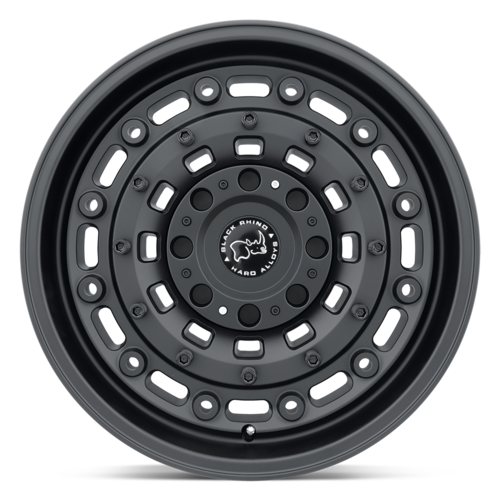 Black Rhino Hard Alloys BR Arsenal 18x9.5 Inch Textured Matte Black Wheel with 8x165.1 Bolt Pattern and +12 Offset