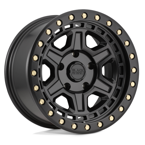Black Rhino Hard Alloys BRREN 17X9 5X5.0 M-BLK-BLTS -18MM Wheels