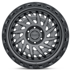 Black Rhino Hard Alloys BRSHD 17x9 6x5.5 M-GNMTL-BLK-LP 0MM Wheel