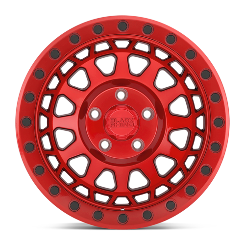 Black Rhino Hard Alloys BR PRIMM 17x9 Candy Red Wheel with 5x127 Bolt Pattern and Zero Offset