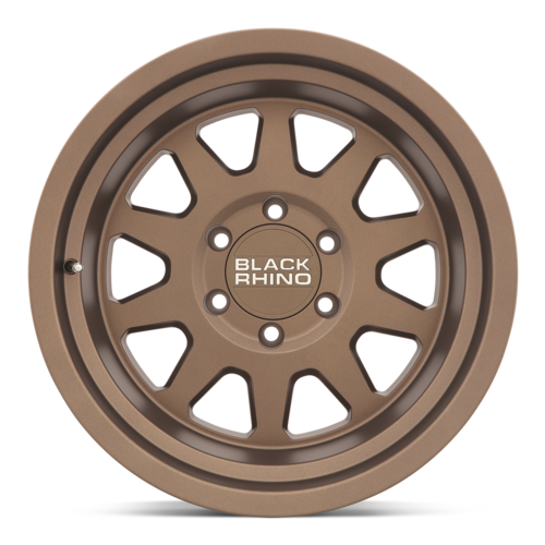 Black Rhino Hard Alloys Stadium 16x8 Matte Bronze Off-Road Wheel with -10 Offset