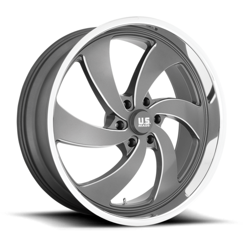 US Mag U133 Anthracite Mill Finish 24x9 Wheels with 6x5.5 Bolt Pattern