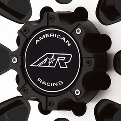 American Racing AR708 Matte Black 8-Lug Wheel Center Cap M564MBAR
