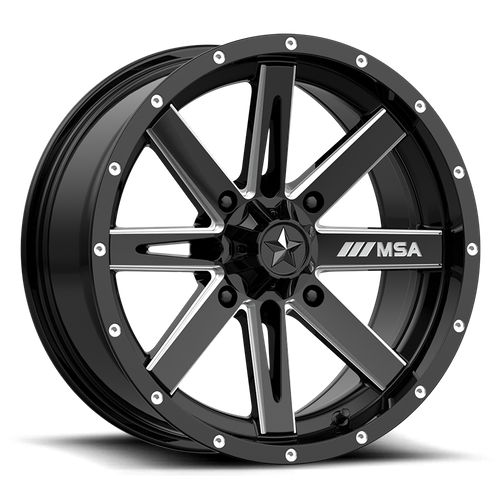 BOXER UTV 16X7 4X156 G-BLK MILL 10MM