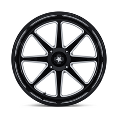 UTV Wheel MSA Offroad Wheels M54 SPARK, 24x10, 4x156, Gloss Black Milled