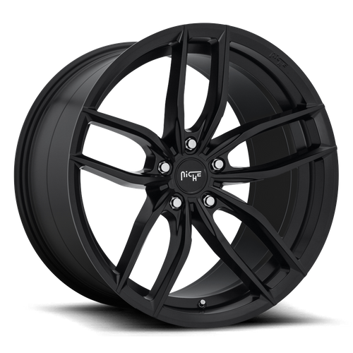 Niche 1PC M203 VOSSO 20x9 Wheel, 5x112 Bolt Pattern, Matte Black, 38mm Offset