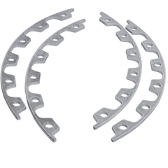 Gorilla Automotive R18C433H24QPK4 Black Chrome Wheel Spacers, 18 mm, 4-Pack