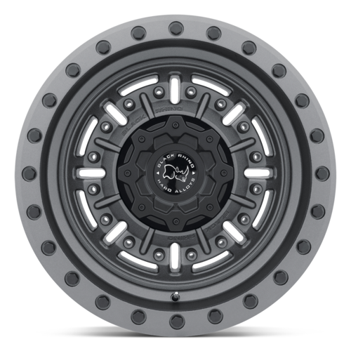 Black Rhino ABRAMS 20-Inch Textured Matte Gunmetal Wheel, 8x165.1 Bolt Pattern